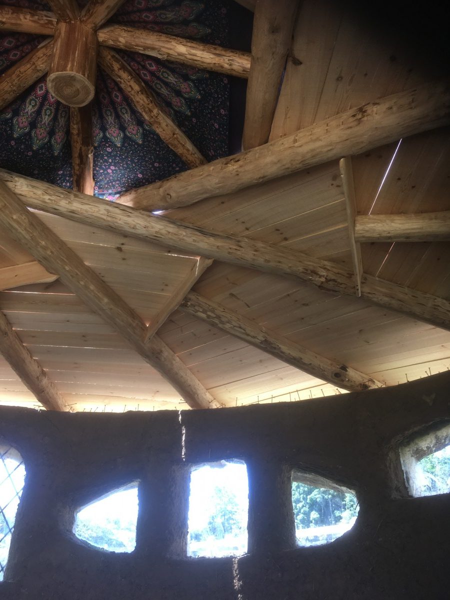 Cob House Reciprocal Roof